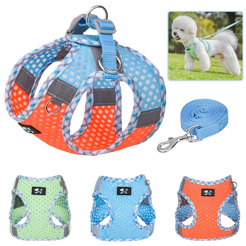 Dog /Cat Harness Reflective with Leash For Small Dogs, Cats, Puppy