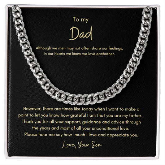 To Dad_from Son_Cuban Chain