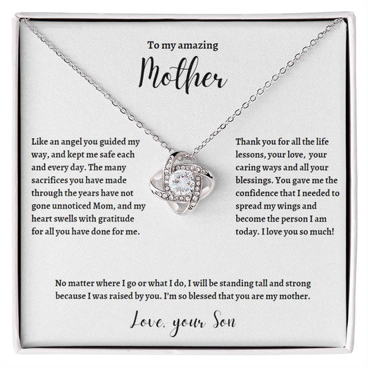 To Mom from Son_Loveknot necklace