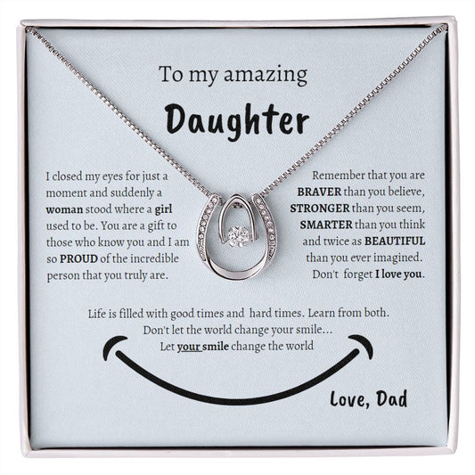 To Daughter_Smile_from Dad_Luck necklace