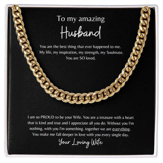 To Husband_Cuban Link Chain