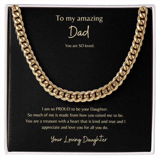 To Dad_From Daughter_Cuban Chain