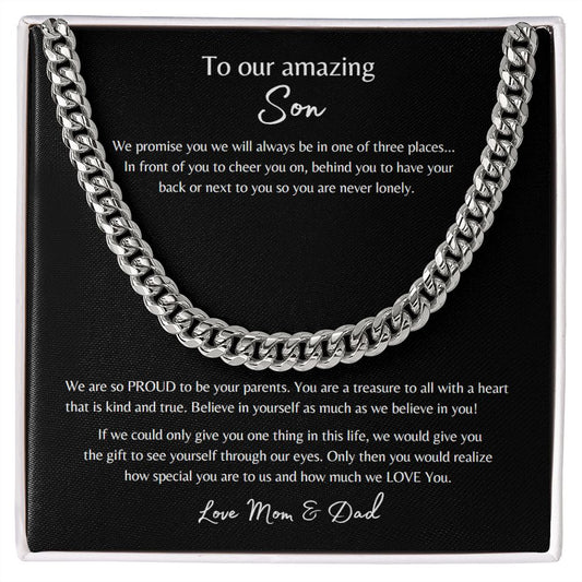 To Son_from Mom & Dad_Cuban Chain Link